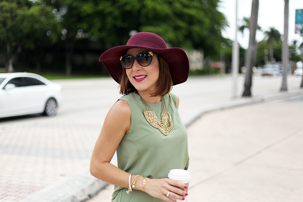 10-19-15 Blame it on Mei SheIn Romper Nordstrom Hat Fall 2015 Fashion Blogger Rolex Daytona Tiffany T bracelet Henri Bendel ring Hinge Sandals Louis Vuitton sunglasses Chloe Drew Leopard