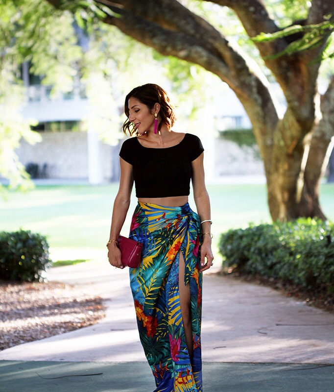 10-26-15 Blame it on Mei Crop Top Salvatore Ferragamo Skirt Bloomingdales Drop Tassel Earrings Fall 2015 Fashion Blogger Tiffany bracelet Henri Bendel Christian Louboutin Gucci