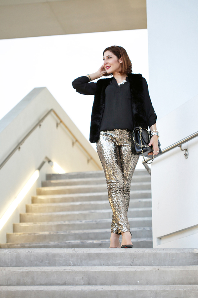 12-18-15-Blame-it-on-Mei-Miami-Fashion-Blogger-Holiday-Look-2015-Sequin-Legging-Pant-Faux-Fur-Vest-Montblanc-Timewalker-Watch-Louboutin-Iriza-Patent-Pumps-Chanel-Classic-Double-Flap-10a-1024