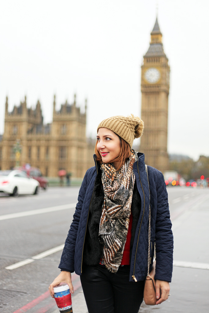 2-19-16-Blame-it-on-Mei-Fashion-Travel-Blogger-London-UK-Big-Ben-Parliament-Westminster-Bridge-Winter-Leopard-Scarf-Gucci-Soho-Down-Jacket-Pom-Beanie
