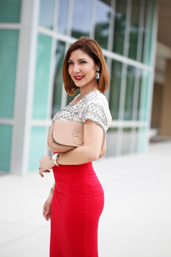 2-7-16-Blame-it-on-Mei-Fashion-Blogger-2016-Valentines-Day-Inspiration-Look-Knit-Midi-Red-Skirt-Embellished-Top-Gucci-Soho-Crossbody-Baublebar-Ascher-Drop-Earrings-Louboutin-Suede-Pumps