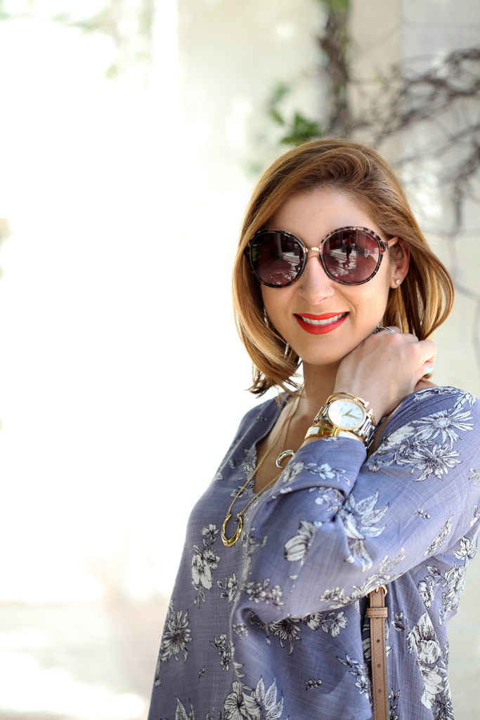 Blame-it-on-Mei-Miami-Fashion-Blogger-2016-Nordstrom-Sale-#Nsale-Whitney-Bell-Sleeve-Shift-Dress-Summer-Look-Stella-&-Dot-Luna-Double-Horn-Pendant-Gucci-Soho-Disco-Round-Sunglasses