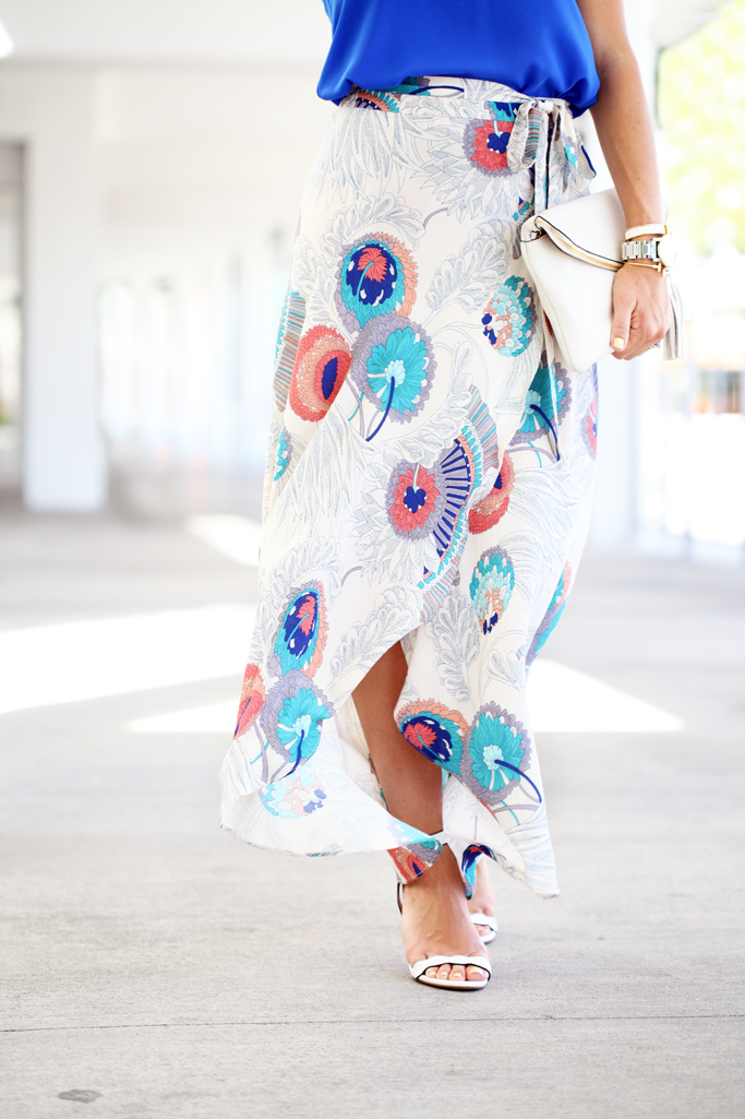 9-26-16-blame-it-on-mei-miami-fashion-blogger-2016-floral-long-maxi-skirt-bright-cami-top-baublebar-white-pinata-tassel-earrings-henri-bendel-debutante-clutch-transition-outfit-date-night-look-6
