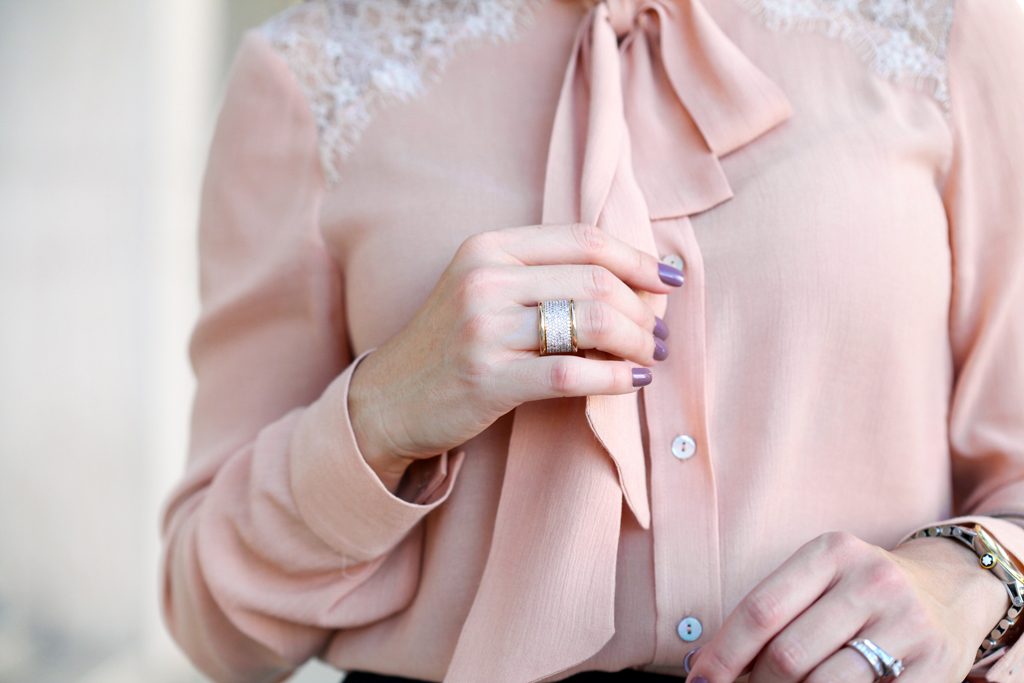 Blame-it-on-Mei-Miami-Fashion-Blogger-2016-Blush-Long-Sleeve-With-Bow-Blouse-Pencil-Skirt-Professional-Attire-Business-Outfit-Corportare-Office-Look-Louboutin