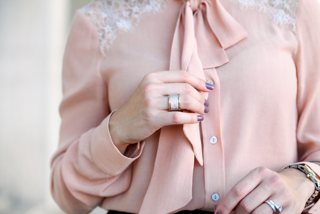Blame-it-on-Mei-Miami-Fashion-Blogger-2016-Blush-Long-Sleeve-With-Bow-Blouse-Pencil-Skirt-Professional-Attire-Business-Outfit-Corportare-Office-Look-Louboutin