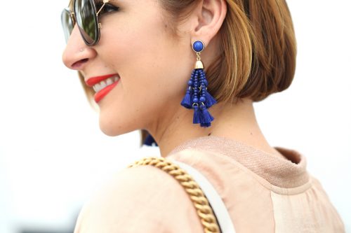 Blame-it-on-Mei-Miami-Fashion-Blogger-2017-Casual-Look-Gold-Metallic-Bomber-Jacket-Gucci-Marmont-Handbag-with-Pom-Pom-Fur-Tassel-Baublebar-Earrings-Short-Hair