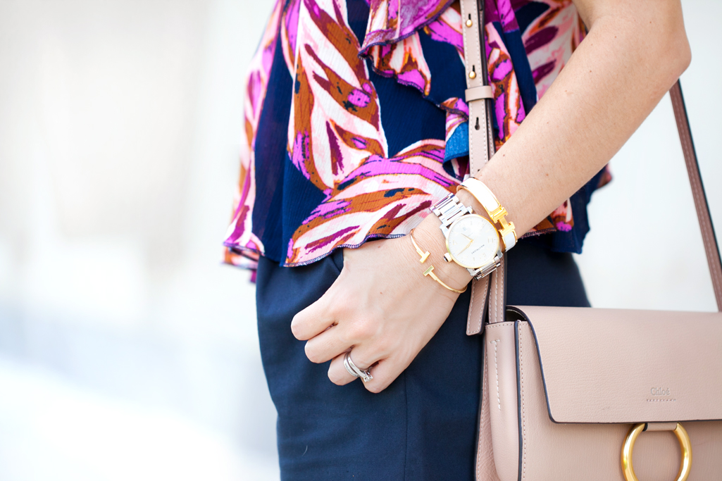 Blame it on Mei, @blameitonmei, Miami Fashion Blogger, Summer Floral Ruffle Halter Top with Shorts