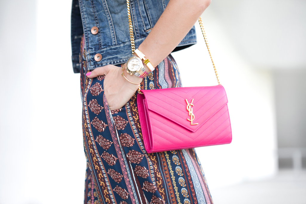Blame it on Mei, @blameitonmei, Miami Fashion Blogger, Summer Maxi Dress with denim vest