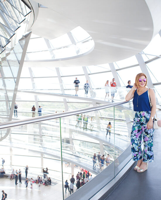 Blame it on Mei, @blameitonmei, Miami Fashion Blogger, Berlin Travel Look, Floral Pants with Cami, Reichstag Building