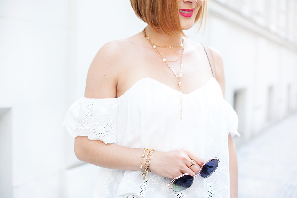 \Blame it on Mei, @blameitonmei, Miami Fashion Blogger, Summer Travel Look, Eyelet Top, Denim Skirt, Prague, Czech Republic