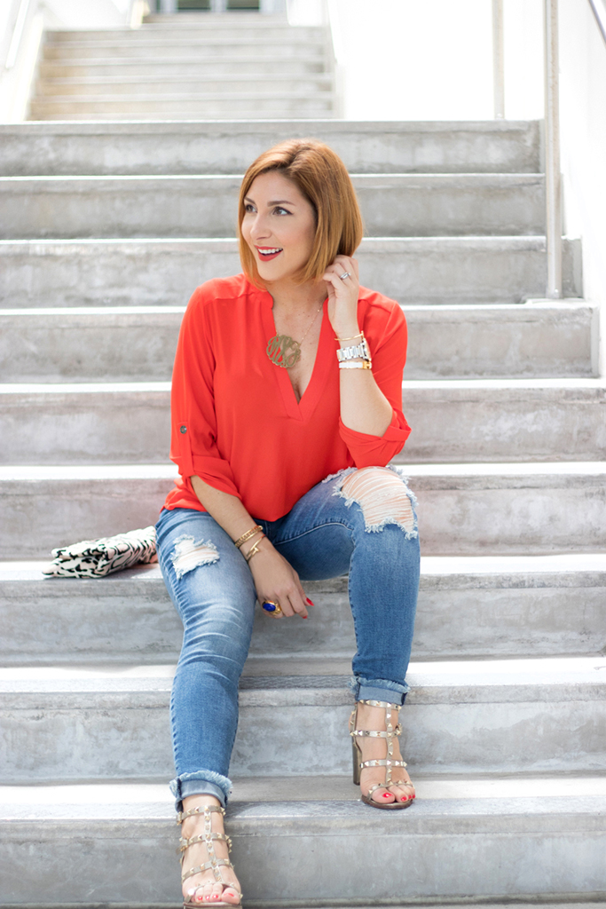 Blame it on Mei, @blameitonmei, Miami Fashion Blogger, Summer Look, Clare V Pink Leopard,