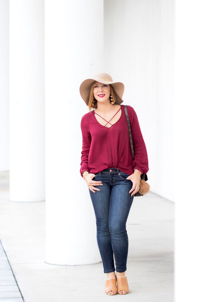 Blame it on Mei, @blameitonmei, Miami Fashion Blogger, Criss Cross Tunic, Fall Autumn Look, Louis Vuitton Pochette Metis