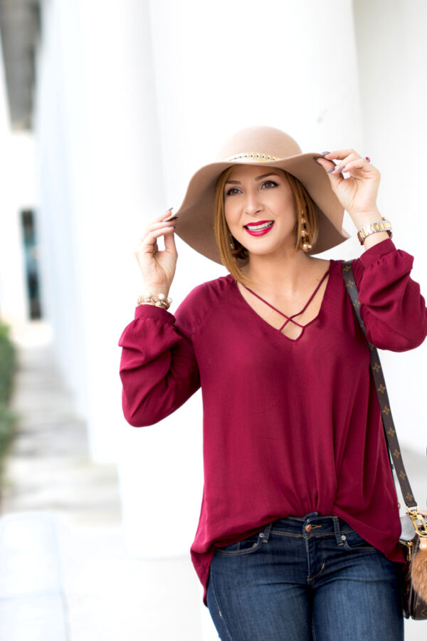 Blame it on Mei, @blameitonmei, Miami Fashion Blogger, Criss Cross Tunic, Fall Autumn Look, Louis Vuitton Pochette Metis