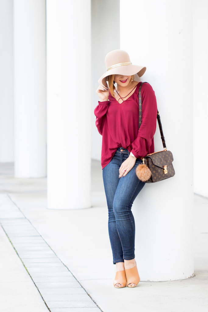 Blame it on Mei, @blameitonmei, Miami Fashion Blogger, Criss Cross Tunic, Fall Autumn Look, Louis Vuitton Pochette Metis