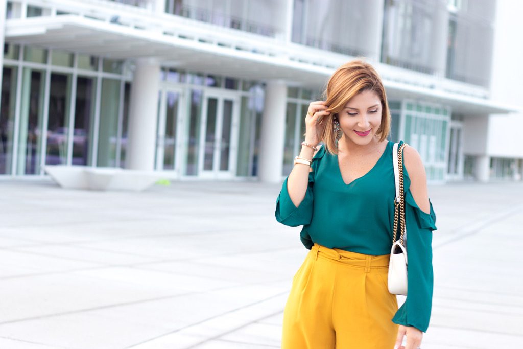 Blame it on Mei @blameitonmei, Miami fashion blogger, how to color block, Gucci marmont
