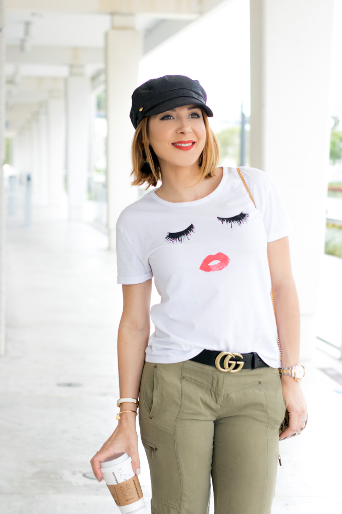 Blame it on Mei, @blameitonmei, Miami Fashion Travel Blogger, Graphic Tshirt, How to style joggers