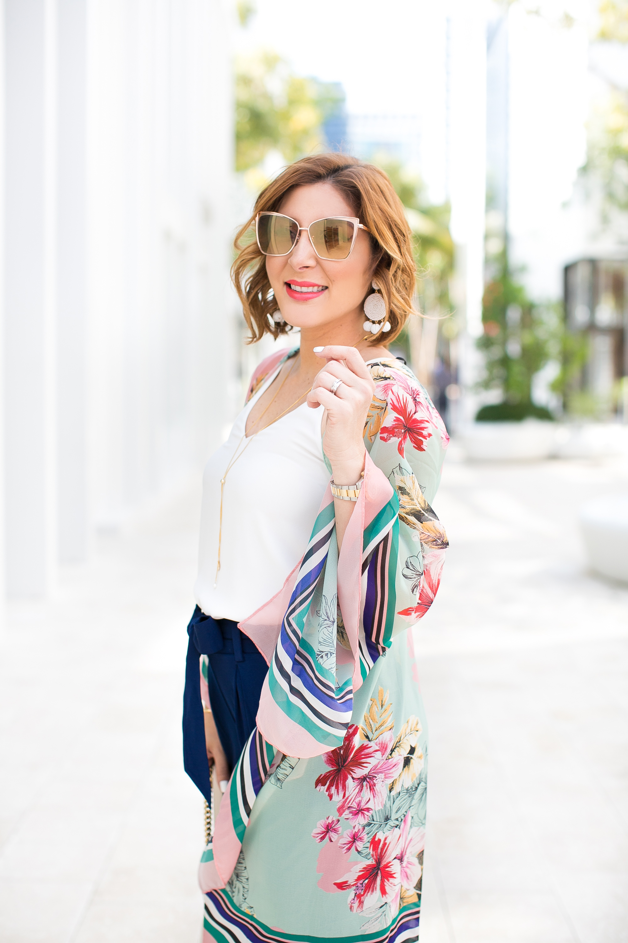 Blame it on Mei, @blameitonmei, Miami Fashion Blogger, how to style wear floral kimono
