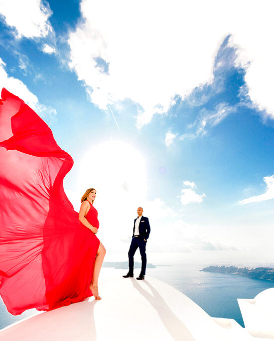 Blame it on Mei,@blameitonmei, Miami Fashion Travel Blogger, Maternity Photo Session, Red Santorini Dress