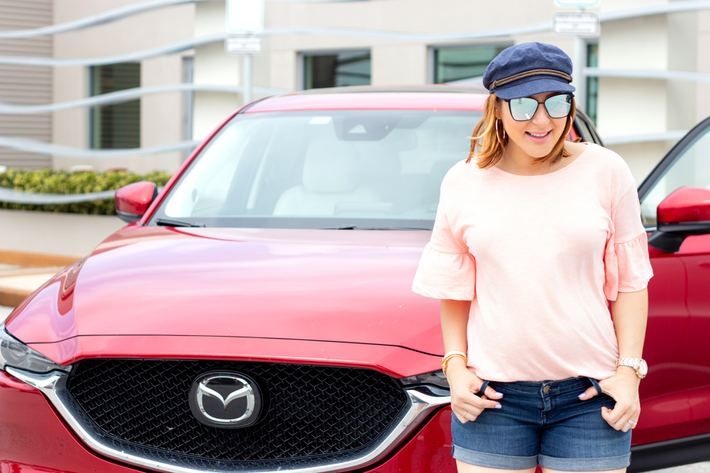 Blame it on Mei, @blameitonmei, Miami Fashion Blogger, Insecurity while Pregnant, Ruffle Sleeve T-Shirt, Maternity Look