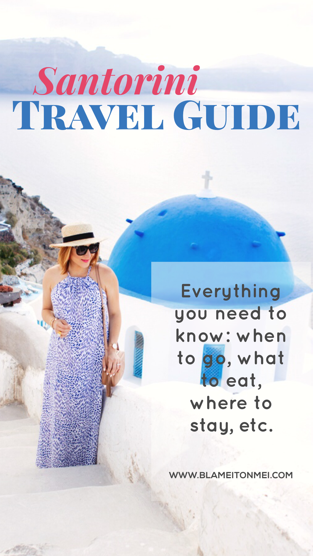 Blame it on Mei, @blameitonmei Miami Fashion Travel Blogger ,Halter Maxi Dress, Santorini Travel Guide, Maternity Travel Look