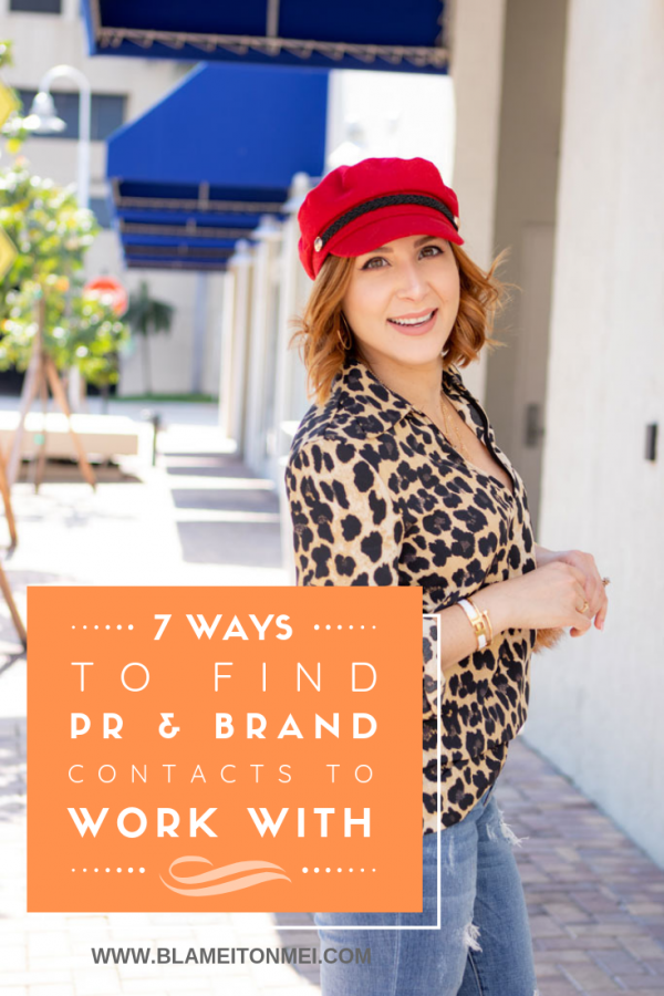 Blame it on Mei, Miami Fashion Mommy Blogger, Working With Brands, Finding PR Contacts, Leopard Top, Red Baker Boy Hat