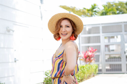 Blame it on Mei, @blameitonmei, Miami Fashion Blogger, Spring Look Under $100, Stripe Jumpsuit