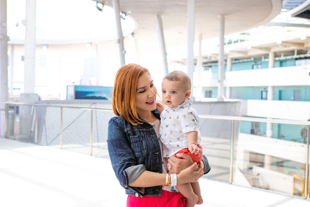 Blame it on Mei, @blameitonmei, Miami Fashion Mommy Blogger, Summer Activities For Kids in Miami, Flamingo Top, Denim Jacket, Wide Leg Pants