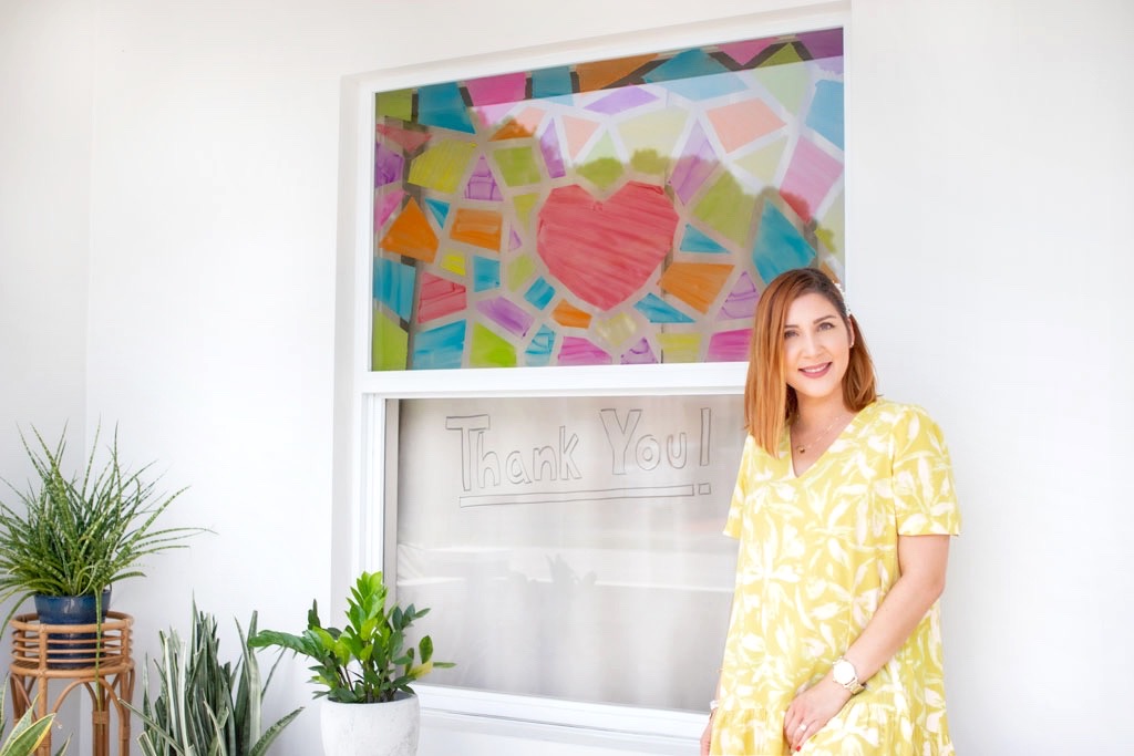 Blame it on Mei, @blameitonmei, Miami Fashion Lifestyle Mom Blogger, DIY Stained Glass Window, COVID 19, Coronavirus